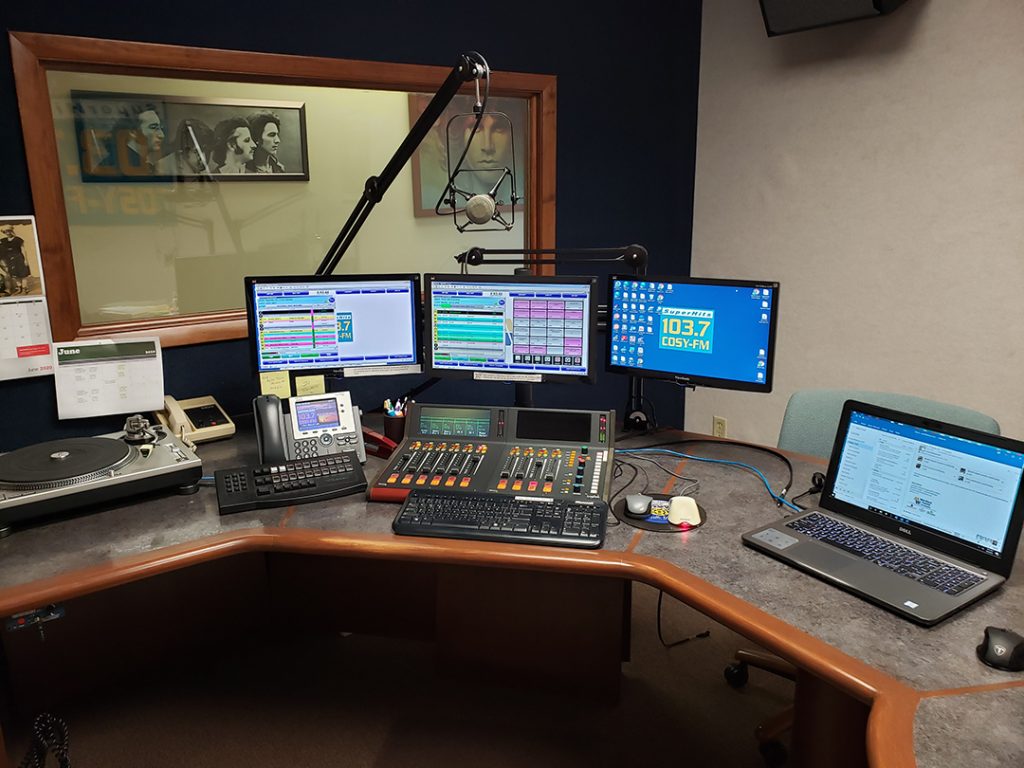 Radio studio setup